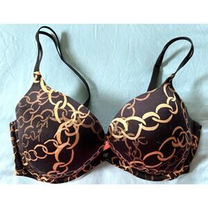 Victoria's Secret VS Very Sexy Push Up Black Padded Underwire Bra 38D